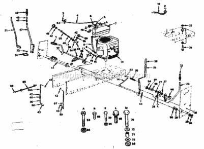 Page C Diagram and Parts List for 917252674  Craftsman Lawn Tractor
