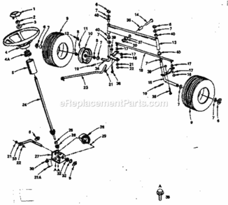 Page F Diagram and Parts List for 917252674  Craftsman Lawn Tractor