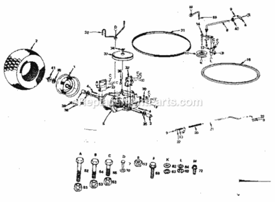 Page E Diagram and Parts List for 917252681  Craftsman Lawn Tractor