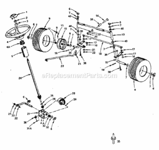 Page F Diagram and Parts List for 917252681  Craftsman Lawn Tractor