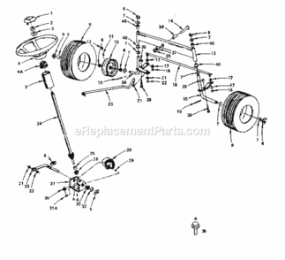 Page F Diagram and Parts List for 917252683  Craftsman Lawn Tractor