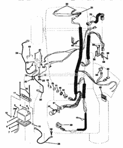 Page A Diagram and Parts List for 917252700  Craftsman Lawn Tractor