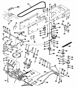 Page C Diagram and Parts List for 917252700  Craftsman Lawn Tractor