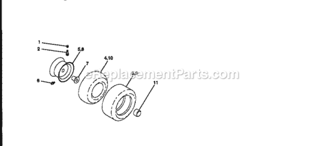 Page H Diagram and Parts List for 917252714  Craftsman Lawn Tractor