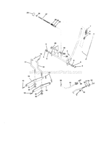 Page H Diagram and Parts List for 917252720  Craftsman Lawn Tractor