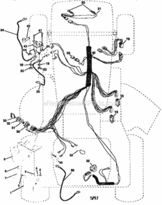 Page A Diagram and Parts List for 917252731  Craftsman Lawn Tractor