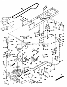 Page C Diagram and Parts List for 917252731  Craftsman Lawn Tractor