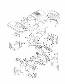Page B Diagram and Parts List for 917252770  Craftsman Lawn Tractor