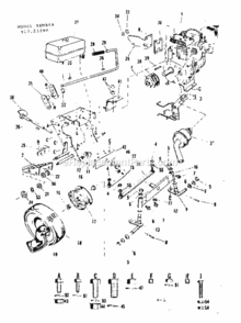 Part Location Diagram of 3058P Craftsman Hex Fin Bolt