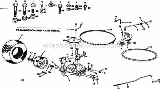 Part Location Diagram of 678H556 Craftsman Bracket Assembly