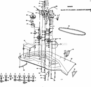 Part Location Diagram of 1793H Craftsman Roll Pin