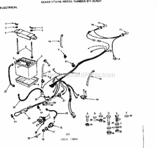 Part Location Diagram of 7604J Craftsman Tube