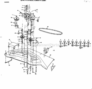 Part Location Diagram of 101992X Craftsman Brake Rod