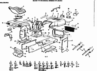 Part Location Diagram of 7178J Craftsman Decal