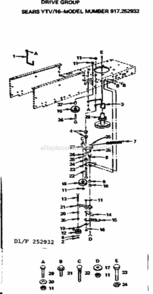Part Location Diagram of 73850600 Craftsman Nut