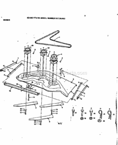 Page H Diagram and Parts List for 917252932  Craftsman Lawn Tractor