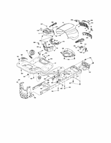 Page B Diagram and Parts List for 917253110  Craftsman Lawn Tractor
