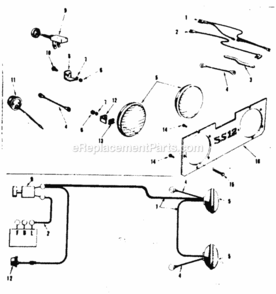 Page B Diagram and Parts List for 91725311  Craftsman Lawn Tractor