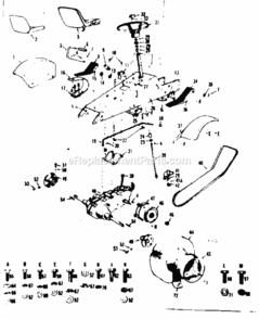 Page C Diagram and Parts List for 91725311  Craftsman Lawn Tractor