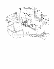 Page K Diagram and Parts List for 917253151  Craftsman Lawn Tractor