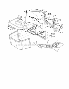 Page K Diagram and Parts List for 917253160  Craftsman Lawn Tractor