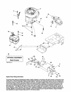 Page D Diagram and Parts List for 917253160  Craftsman Lawn Tractor