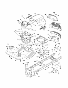 Part Location Diagram of 420959 Craftsman Chassis Shield