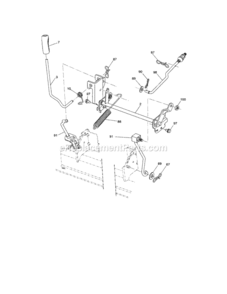 Page J Diagram and Parts List for 917253220  Craftsman Lawn Tractor