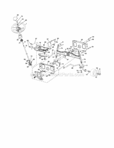 Page E Diagram and Parts List for 917253220  Craftsman Lawn Tractor