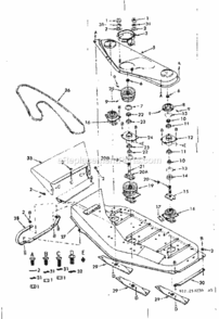 Part Location Diagram of 634A498 Craftsman Deflector Shield
