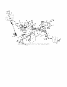 Page H Diagram and Parts List for 917253230  Craftsman Lawn Tractor