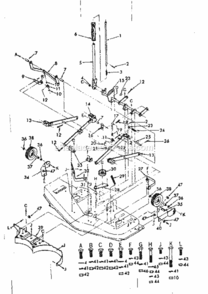 Page A Diagram and Parts List for 917253240  Craftsman Lawn Tractor