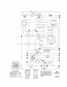 Page K Diagram and Parts List for 917253241  Craftsman Lawn Tractor