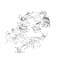 Page B Diagram and Parts List for 917253241  Craftsman Lawn Tractor