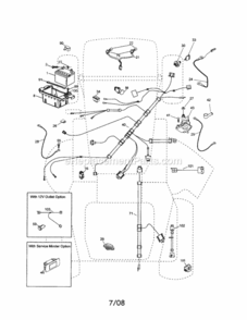 Page A Diagram and Parts List for 917253250  Craftsman Lawn Tractor