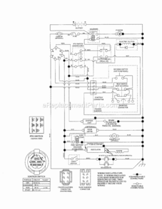 Page K Diagram and Parts List for 917253250  Craftsman Lawn Tractor