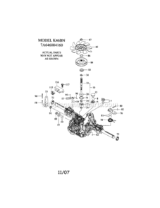 Page L Diagram and Parts List for 917253250  Craftsman Lawn Tractor