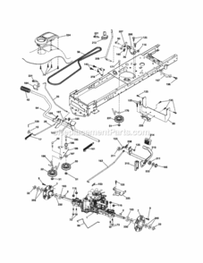 Page C Diagram and Parts List for 917253250  Craftsman Lawn Tractor