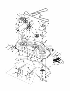 Page G Diagram and Parts List for 917253260  Craftsman Lawn Tractor
