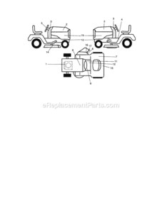 Page I Diagram and Parts List for 917253260  Craftsman Lawn Tractor