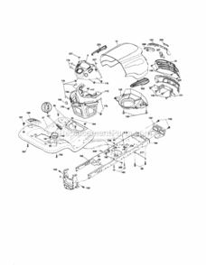 Page B Diagram and Parts List for 917253270  Craftsman Lawn Tractor