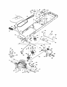 Page C Diagram and Parts List for 917253270  Craftsman Lawn Tractor