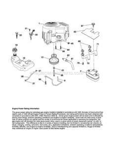 Page D Diagram and Parts List for 917253270  Craftsman Lawn Tractor