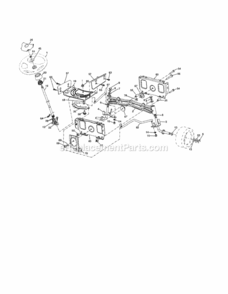 Page E Diagram and Parts List for 917253270  Craftsman Lawn Tractor