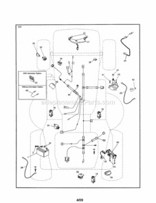 Page A Diagram and Parts List for 917253300  Craftsman Lawn Tractor