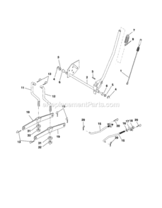 Page J Diagram and Parts List for 917253320  Craftsman Lawn Tractor