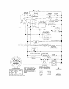 Page L Diagram and Parts List for 917253321  Craftsman Lawn Tractor