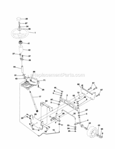 Page E Diagram and Parts List for 917253330  Craftsman Lawn Tractor