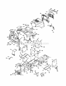 Page B Diagram and Parts List for 917253340  Craftsman Lawn Tractor