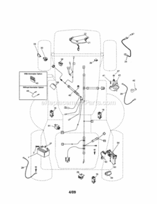 Part Location Diagram of 420068 Craftsman Operator'S Manual 25